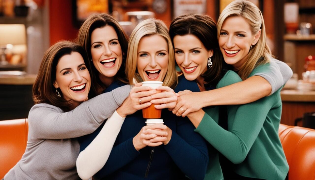 apoio dos colegas de Friends