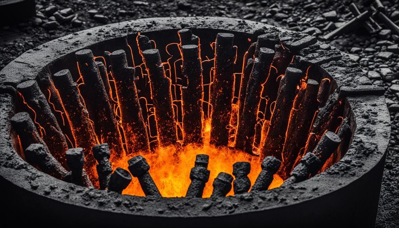 ferro e carvão ferro e carvão