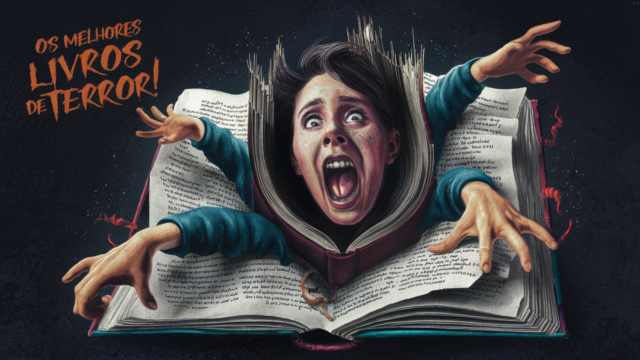 Melhores livros de terror: Os 25 Melhores livros que vão te assustar em 2025! uma pessoa lendro livro de terror e morrendo de medo