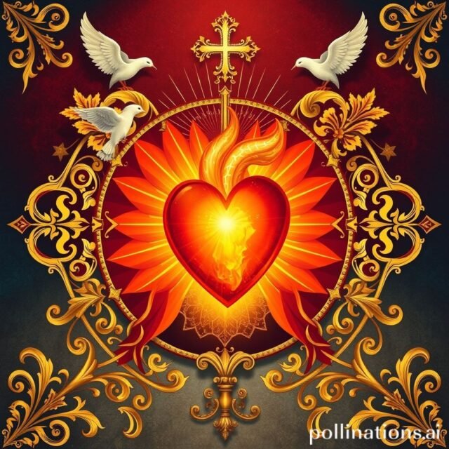 Vaticano esclarece significados dos símbolos do brasão de Leão XIV, incluindo coração em chamas e flecha. filename-27