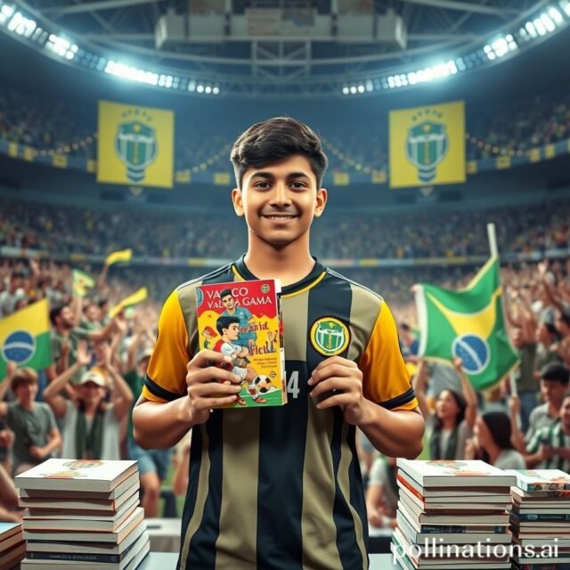 Torcedor do Vasco, jovem Gui é destaque em evento de lançamento de livro sobre sua própria história. filename-18