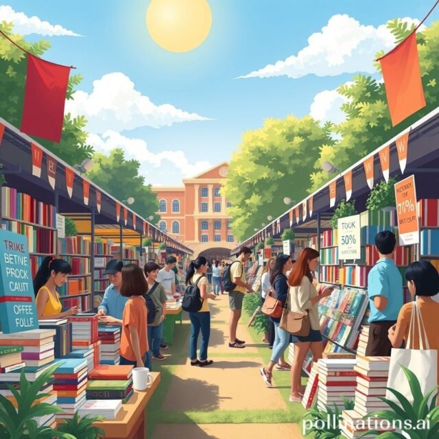 Feira do Livro da UFSC inicia na segunda-feira, oferecendo descontos a partir de 50% nas obras disponíveis. filename-20