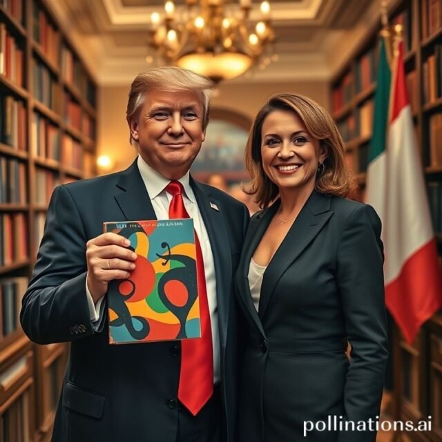 Trump elogia Meloni e promove seu novo livro filename-27