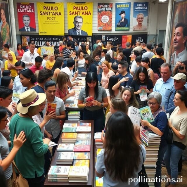 Autógrafos da Biografia de Paulo Sant'Ana na 71ª Feira do Livro de Porto Alegre neste domingo filename-52